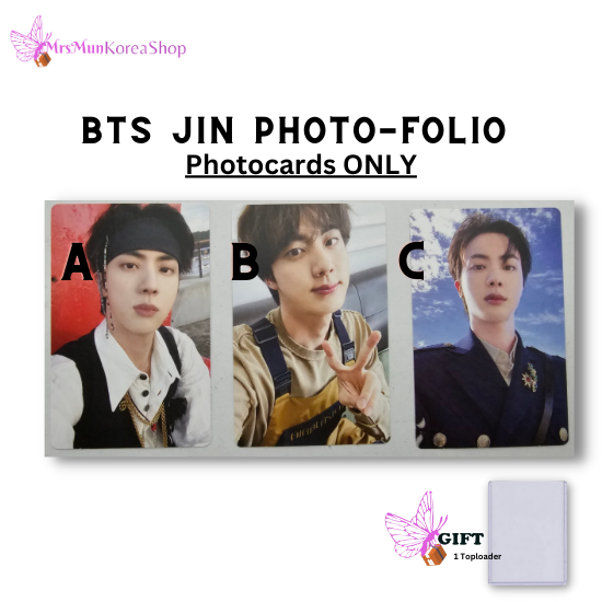 BTS JIN Photo-folio Photocards ONLY