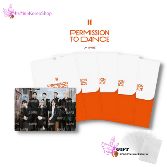 BTS PERMISSION TO DANCE ORANGE MINI PHOTOCARD SET (PTD ON Stage)