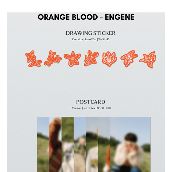 ENHYPEN Orange Blood Album with POB Photocards