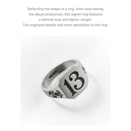 BTS Jimin Muse Signet Ring