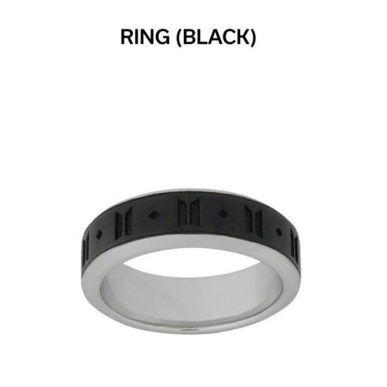 BTS Monochrome Black Ring