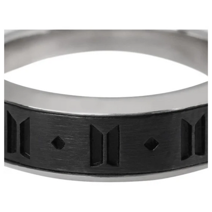 BTS Monochrome Black Ring