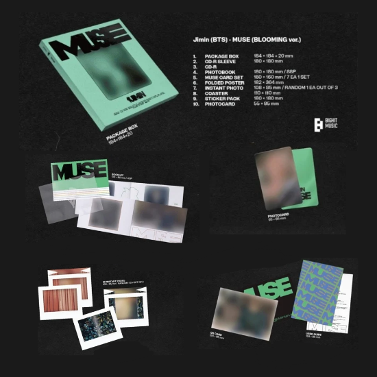 BTS Jimin  'MUSE' (Set) + 'MUSE' (Weverse Albums ver.) Set  (With Weverse POB)