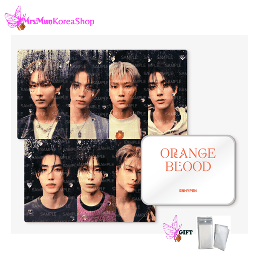 ENHYPEN Orange Blood Photocard Tin Case