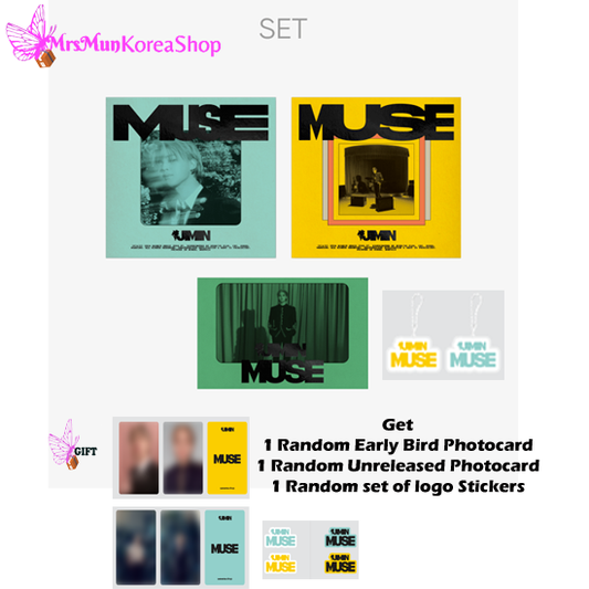 BTS Jimin  'MUSE' (Set) + 'MUSE' (Weverse Albums ver.) Set  (With Weverse POB)