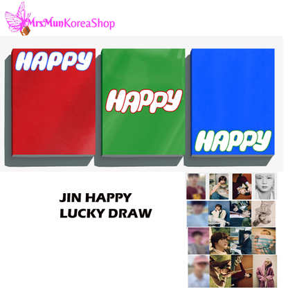 BTS Jin Happy Album Set with LUCKY DRAW PHOTOCARDS