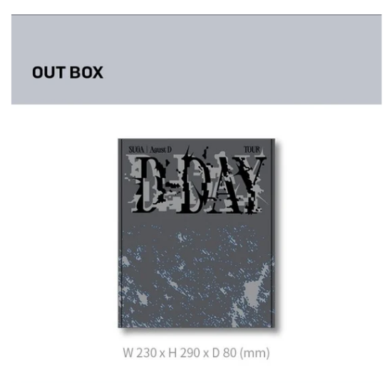 BTS Merch Box 15 D-day (Suga Merch)