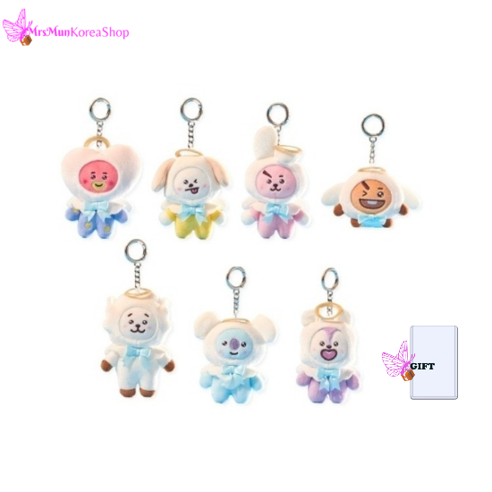 BT21 Angel Plush Keyring