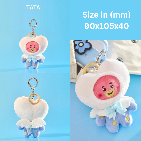 BT21 Angel Plush Keyring