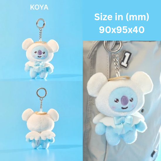 BT21 Angel Plush Keyring