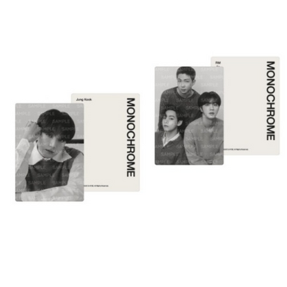 BTS Monochrome Mini Photocard