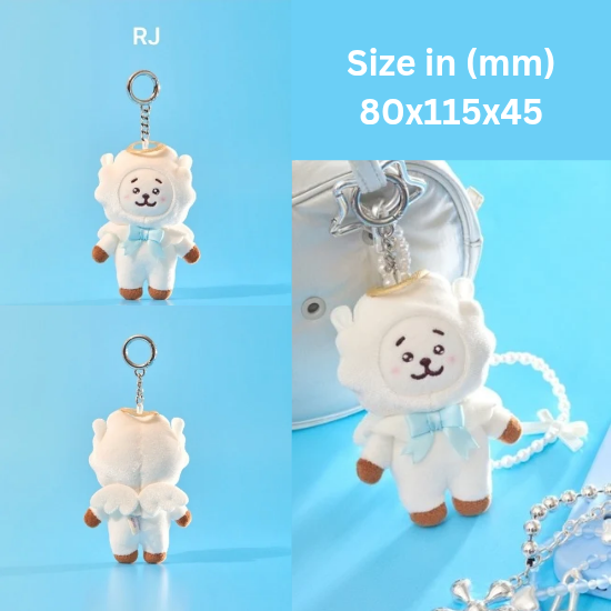 BT21 Angel Plush Keyring