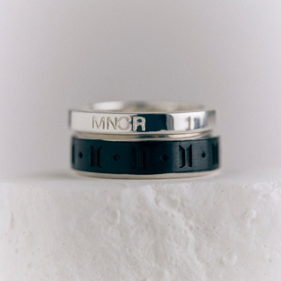 BTS Monochrome Black Ring