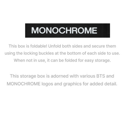 BTS Monochrome Storage Box