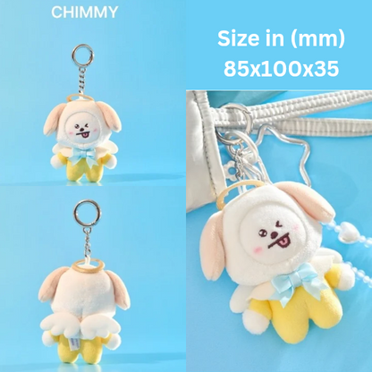 BT21 Angel Plush Keyring