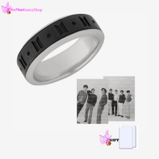 BTS Monochrome Black Ring