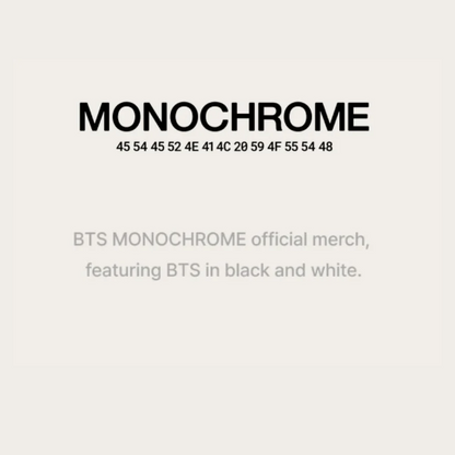 BTS Monochrome Mini Photocard