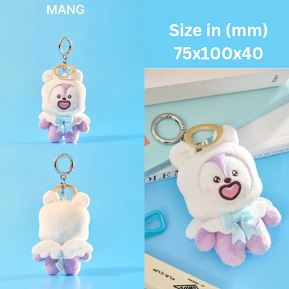 BT21 Angel Plush Keyring